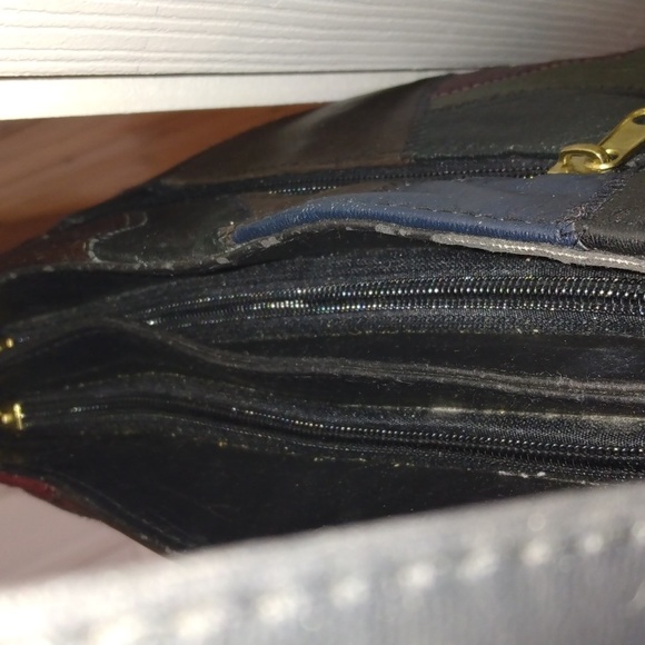 Zeca Italy design patch style cross body bag purse - Picture 6 of 17